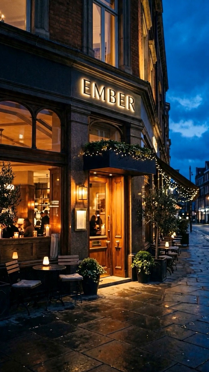 Ember at night